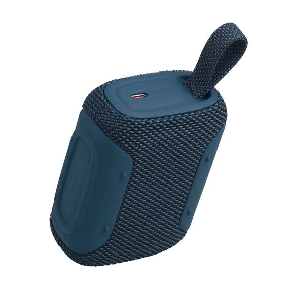JBL GO 5 Ultra‑tragbarer Bluetooth‑Lautsprecher mit großem JBL Pro Sound und kräftigem Bass, AirTouch‑Pairing, wasserdichtes Design, 10 Stunden Wiedergabezeit, Blau
