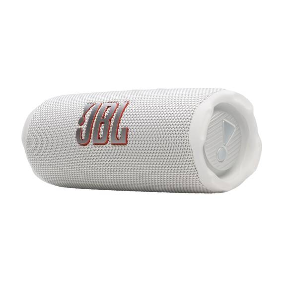 JBL Flip 7, kabelloser tragbarer Bluetooth-Lautsprecher, 16 Stunden Akkulaufzeit, IP68 wasserdicht, Staub- und stoßfest, JBL Pro Sound mit AI Boost, Auracast Multi-Speaker-Verbindung, Weiß