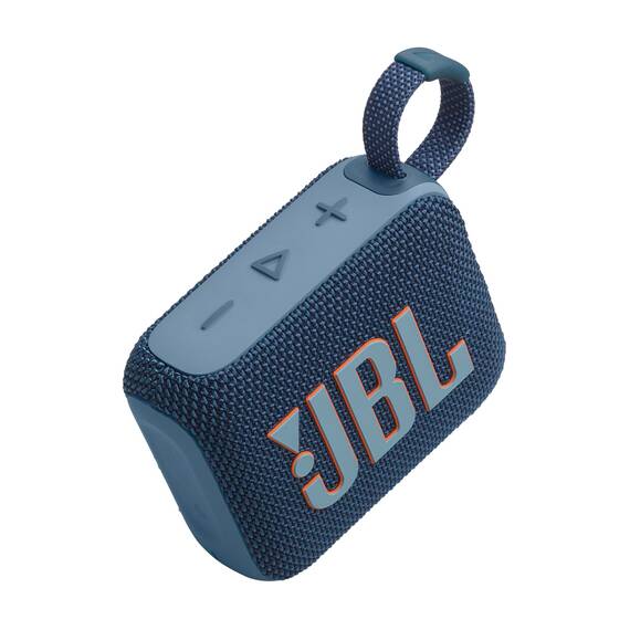 JBL Go 4 - Blau – Tragbare Bluetooth-Lautsprecher-Box mit JBL Pro Sound, tiefem Bass und Playtime-Boost-Funktion – Wasserfest und staubfest – 7 h Laufzeit