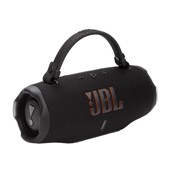 JBL Charge 6, tragbarer Bluetooth-Lautsprecher, 28 Stunden Akkulaufzeit, IP68 wasserdicht, Staub- und stoßfest, JBL Pro Sound mit AI Sound Boost, Auracast Multi-Speaker, Schwarz