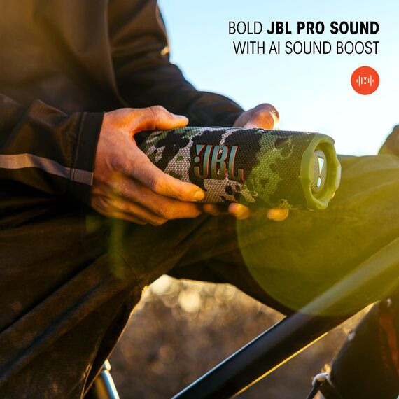 JBL Flip 7, kabelloser tragbarer Bluetooth-Lautsprecher, 16 Stunden Akkulaufzeit, IP68 wasserdicht, Staub- und stoßfest, JBL Pro Sound mit AI Boost, Auracast Multi-Speaker-Verbindung, Schwarz