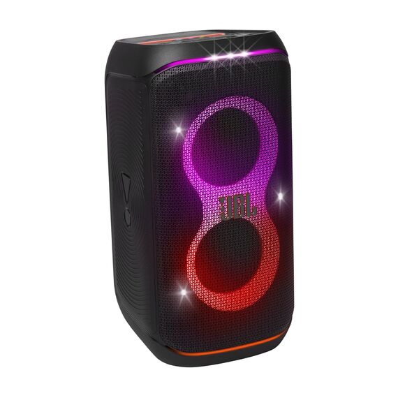 JBL Partybox Club 120 in Schwarz – Tragbare Bluetooth-Lautsprecher-Box mit JBL Pro Sound, Lichtshow, KI-Sound-Boost und Teleskopgriff – 12 h Laufzeit