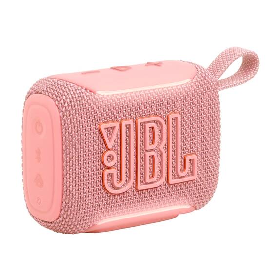 JBL GO 5 Ultra‑tragbarer Bluetooth‑Lautsprecher mit großem JBL Pro Sound und kräftigem Bass, AirTouch‑Pairing, wasserdichtes Design, 10 Stunden Wiedergabezeit, Rosa