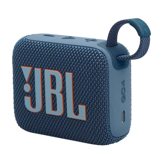 JBL Go 4 - Blau – Tragbare Bluetooth-Lautsprecher-Box mit JBL Pro Sound, tiefem Bass und Playtime-Boost-Funktion – Wasserfest und staubfest – 7 h Laufzeit