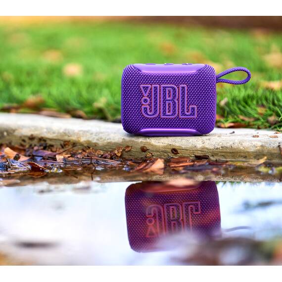 JBL GO 5 Ultra‑tragbarer Bluetooth‑Lautsprecher mit großem JBL Pro Sound und kräftigem Bass, AirTouch‑Pairing, wasserdichtes Design, 10 Stunden Wiedergabezeit, Blau