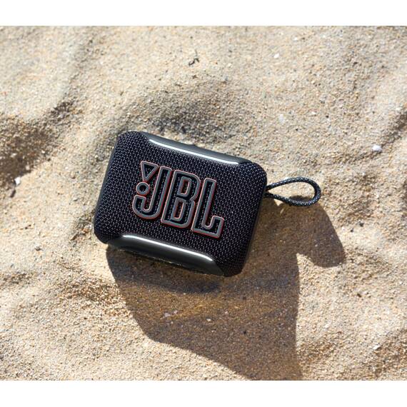 JBL GO 5 Ultra‑tragbarer Bluetooth‑Lautsprecher mit großem JBL Pro Sound und kräftigem Bass, AirTouch‑Pairing, wasserdichtes Design, 10 Stunden Wiedergabezeit, Weiß