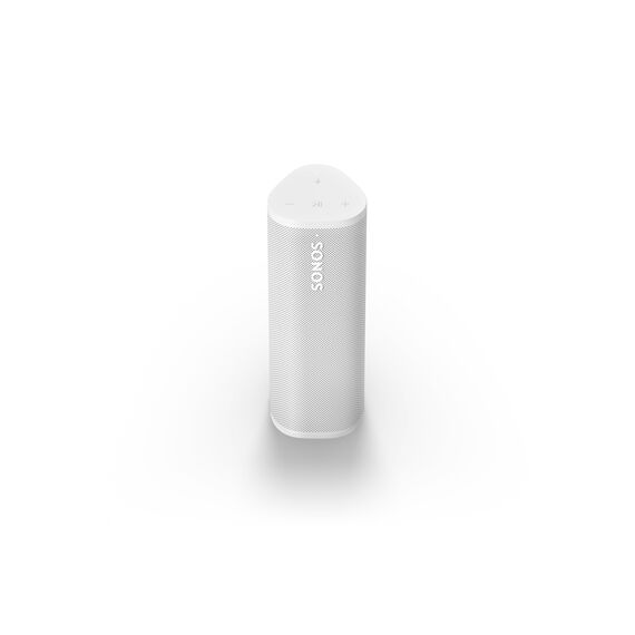 Sonos Roam 2 | Leichter, mobiler und wasserdichter Speaker mit Bluetooth, WLAN, mindestens 10 Stunden Akkulaufzeit und Voice Control für drinnen und draußen - Weiß