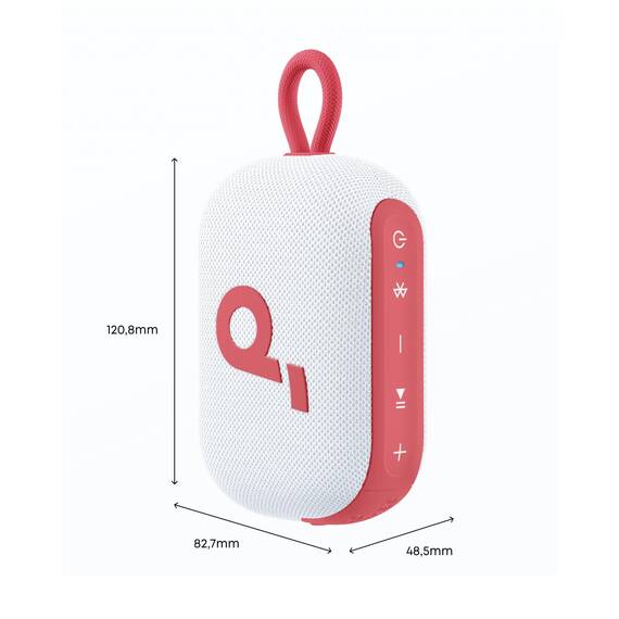 soundcore Select 4 Go Bluetooth Lautsprecher, ultraportabel, bis zu 20h Wiedergabe, IP67 Wasser- und Staubschutz, schwimmfähig, kraftvoller Sound, für drinnen und draußen, Wandern und Radfahren