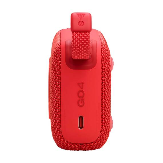 JBL Go 4 in Rot – Tragbare Bluetooth-Lautsprecher-Box mit JBL Pro Sound, tiefem Bass und Playtime-Boost-Funktion – Wasserfest und staubfest – 7 h Laufzeit