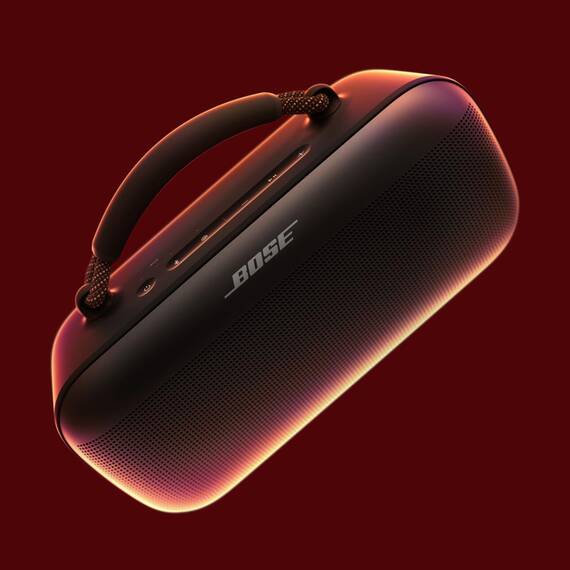Bose Tragbarer SoundLink Max Lautsprecher, große tragbare Bluetooth Boombox mit Akku, wasserdichte Lautsprecher Boxen, bis zu 20h Akkulaufzeit, USB-C, integrierter 3,5 mm AUX-Eingang, Schwarz