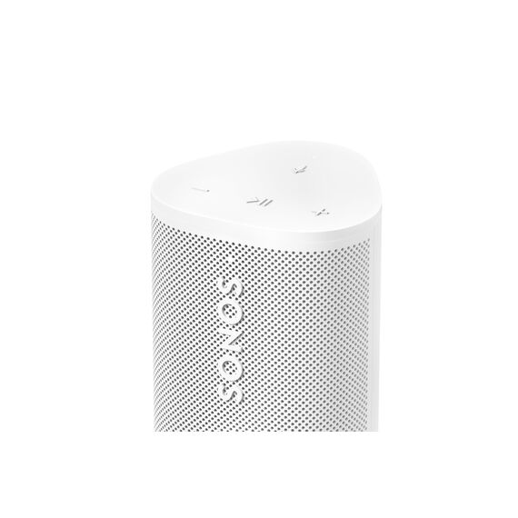 Sonos Roam 2 | Leichter, mobiler und wasserdichter Speaker mit Bluetooth, WLAN, mindestens 10 Stunden Akkulaufzeit und Voice Control für drinnen und draußen - Weiß