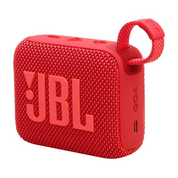 JBL Go 4 in Rot – Tragbare Bluetooth-Lautsprecher-Box mit JBL Pro Sound, tiefem Bass und Playtime-Boost-Funktion – Wasserfest und staubfest – 7 h Laufzeit