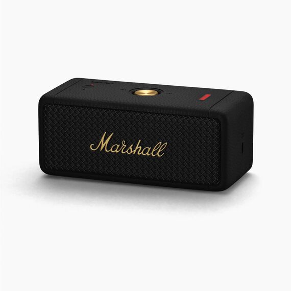 Marshall Emberton II Bluetooth Tragbarer Lautsprecher, Kabelloser, Wasserabweisend - Schwarz und Messing