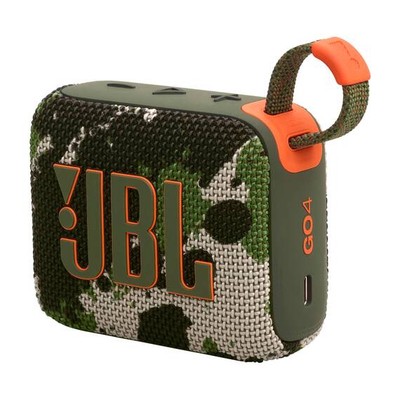 JBL Go 4 in Camouflage – Tragbare Bluetooth-Lautsprecher-Box mit JBL Pro Sound, tiefem Bass und Playtime-Boost-Funktion – Wasserfest und staubfest – 7 h Laufzeit