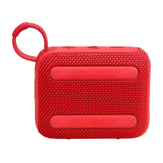 JBL Go 4 in Rot – Tragbare Bluetooth-Lautsprecher-Box mit JBL Pro Sound, tiefem Bass und Playtime-Boost-Funktion – Wasserfest und staubfest – 7 h Laufzeit