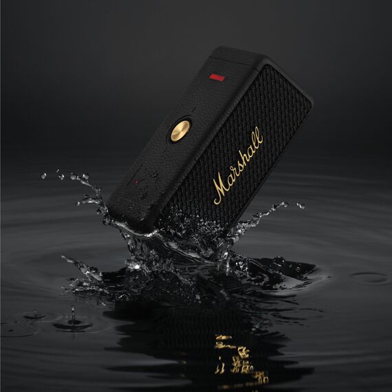 Marshall Emberton II Bluetooth Tragbarer Lautsprecher, Kabelloser, Wasserabweisend - Schwarz und Messing