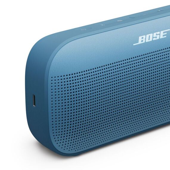 Bose SoundLink Flex Tragbarer Bluetooth Lautsprecher (2. Gen.), Tragbarer Outdoor Lautsprecher, wasserdicht und staubdicht, mit naturgetreuem Klang, bis zu 12 Stunden Akkulaufzeit, Dämmerungsblau