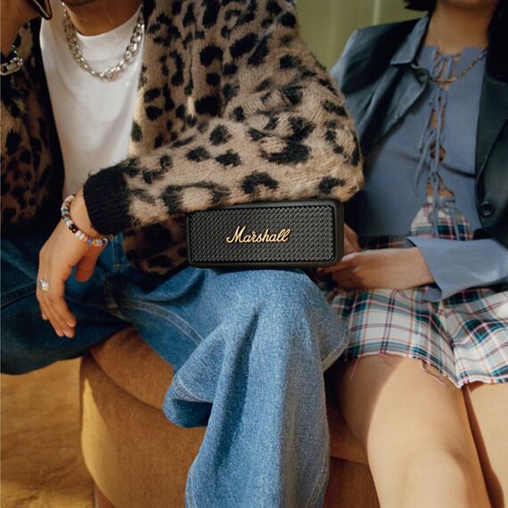 Marshall Emberton II Bluetooth Tragbarer Lautsprecher, Kabelloser, Wasserabweisend - Schwarz und Messing