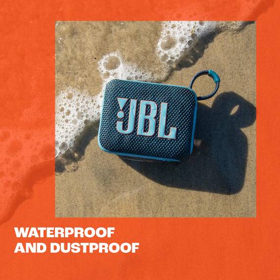 JBL Go 4 in Rot – Tragbare Bluetooth-Lautsprecher-Box mit JBL Pro Sound, tiefem Bass und Playtime-Boost-Funktion – Wasserfest und staubfest – 7 h Laufzeit