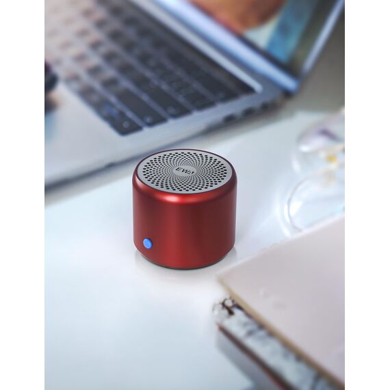 EWA mit Eva Reise Tragen Case, A106 Pro Bluetooth Lautsprecher Wasserdicht, Tragbarer kabelloser Outdoor Mini Lautsprecher, Starkem Bass mit Bass-Radiatoren, 12 Stunden Wiedergabe (Rot)