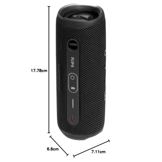 JBL Flip 6 - Tragbarer Lautsprecher, Schwarz
