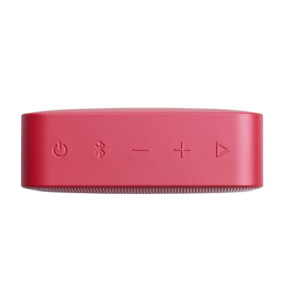 JBL GO Essential 2, tragbarer Bluetooth-Lautsprecher mit Original JBL Pro Sound, bis zu 5 Stunden Akkulaufzeit, mit IP67 wasserdichtem Design, Rot