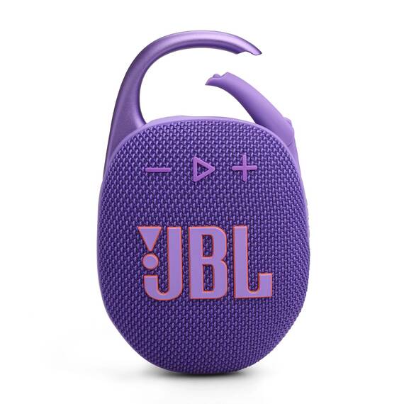 JBL Clip 5 - Lila – Tragbare Bluetooth-Lautsprecher-Box mit JBL Pro Sound, tiefem Bass und Playtime-Boost-Funktion – Wasserfest und staubfest – 12 h Laufzeit