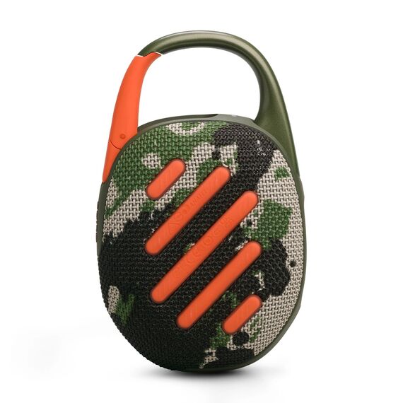 JBL Clip 5 - Camouflage – Tragbare Bluetooth-Lautsprecher-Box mit JBL Pro Sound, tiefem Bass und Playtime-Boost-Funktion – Wasserfest und staubfest – 12 h Laufzeit