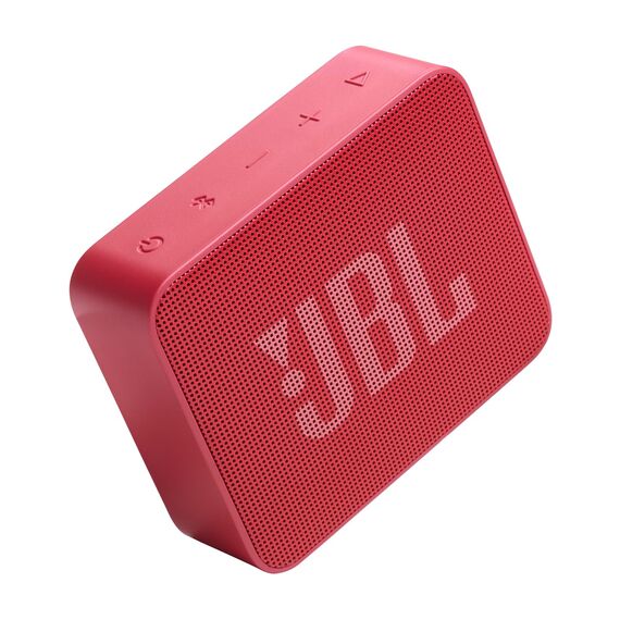 JBL GO Essential 2, tragbarer Bluetooth-Lautsprecher mit Original JBL Pro Sound, bis zu 5 Stunden Akkulaufzeit, mit IP67 wasserdichtem Design, Rot