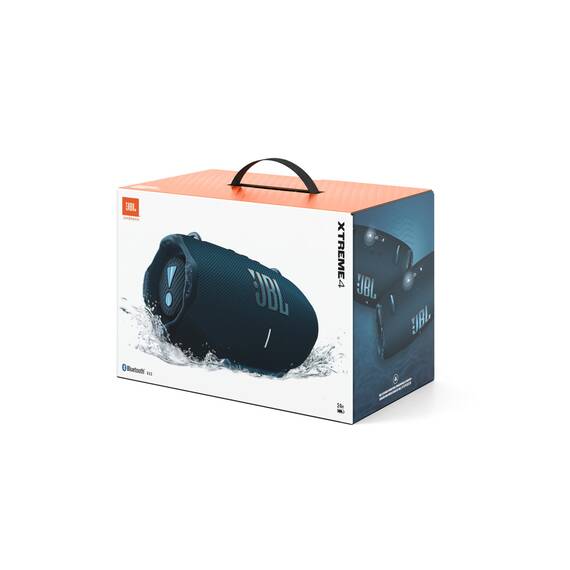 JBL Xtreme 4 Musikbox in Blau – Tragbare Bluetooth-Lautsprecher-Box mit tiefem Bass, KI-Sound-Boost und integrierter Powerbank – Wasserfest und staubfest – 24 Laufzeit