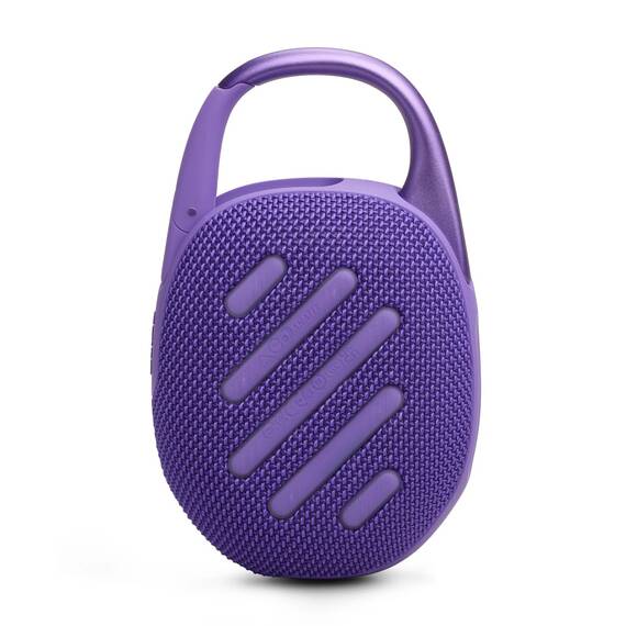 JBL Clip 5 - Lila – Tragbare Bluetooth-Lautsprecher-Box mit JBL Pro Sound, tiefem Bass und Playtime-Boost-Funktion – Wasserfest und staubfest – 12 h Laufzeit