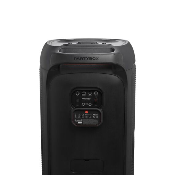 JBL PartyBox Ultimate – Kraftvoller Lautsprecher mit Bluetooth und Wifi – JBL Pro Sound mit Lichteffekten – Wasserfest und mit Rädern zum einfachen Transport – Schwarz