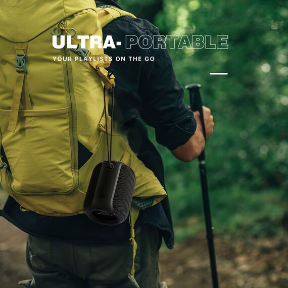 NOTABRICK Bluetooth Lautsprecher mit IPX67 Wasserdicht, Tragbarer 5.0 kabelloser Klein Musikbox, Bass Stereo TWS, 15H Akku Speaker für Zuhause Draußen Strand Reisen