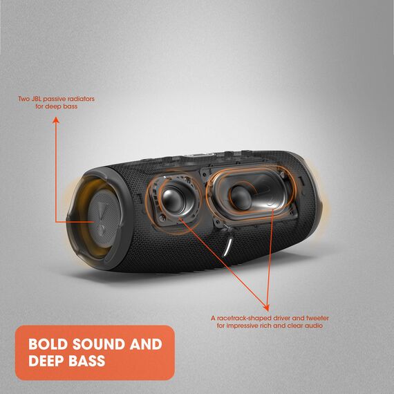 JBL CHARGE 5 - Tragbarer Bluetooth-Lautsprecher mit IP67-Wasserschutz und USB-Ladeanschluss - Rot