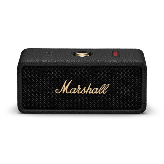 Marshall Emberton III tragbare Bluetooth Lautsprecher, kabellos, IP67 Staub und wasserfest, über 32 Stunden Spielzeit - Schwarz und Messing