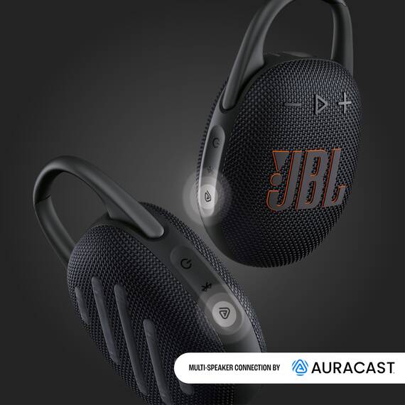 JBL Clip 5 - Pink– Tragbare Bluetooth-Lautsprecher-Box mit JBL Pro Sound, tiefem Bass und Playtime-Boost-Funktion – Wasserfest und staubfest – 12 h Laufzeit