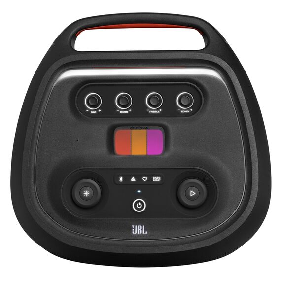 JBL PartyBox Ultimate – Kraftvoller Lautsprecher mit Bluetooth und Wifi – JBL Pro Sound mit Lichteffekten – Wasserfest und mit Rädern zum einfachen Transport – Schwarz
