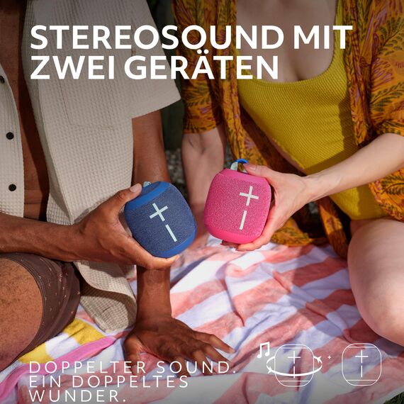 Ultimate Ears Wonderboom 4 – mobiler, wasserdichter Bluetooth-Lautsprecher mit satten Tiefen und 360-Grad-Klang, staubdichter, schwimmfähiger Lautsprecher mit Einer Reichweite von 40m - Schwarz