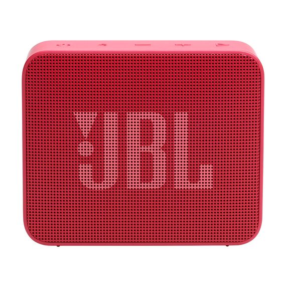 JBL GO Essential 2, tragbarer Bluetooth-Lautsprecher mit Original JBL Pro Sound, bis zu 5 Stunden Akkulaufzeit, mit IP67 wasserdichtem Design, Rot