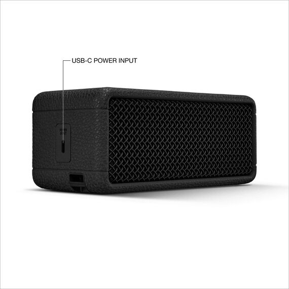 Marshall Emberton III tragbare Bluetooth Lautsprecher, kabellos, IP67 Staub und wasserfest, über 32 Stunden Spielzeit - Schwarz und Messing