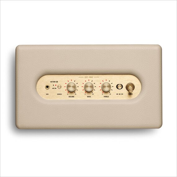 Marshall Acton III Bluetooth Lautsprecher, kabellos – Crème