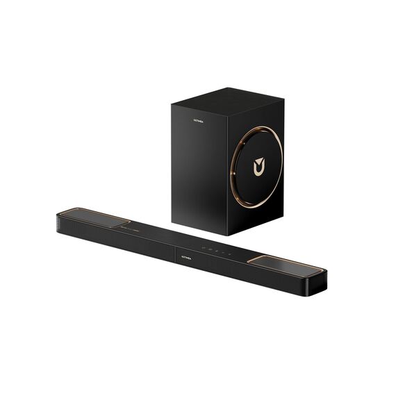ULTIMEA Soundbar 3.1.2-Kanal-Surround-Sound-System für Fernseher mit 6,5-Zoll-Subwoofer, Soundbar für TV-Geräte mit Subwoofer für Heimkino, BT 5.4, HDMI eARC, Skywave F30 Boom