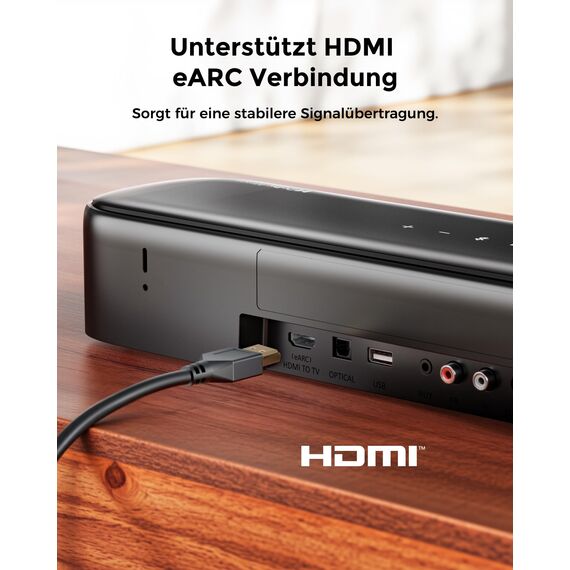 ULTIMEA 7.1 Soundbar für TV Geräte, Dolby Atmos Surround Sound System mit 4 Surround Lautsprechern, TV Soundbar mit Subwoofer für Heimkino Soundsystem, App, HDMI eARC, Bluetooth 5.3, Aura A60