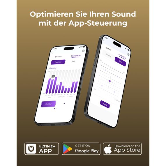 ULTIMEA Soundbar mit kabellosem Subwoofer, VoiceMX & BassMX, App-Steuerung, Bluetooth 6.0, 2.1ch Soundbar für TV Geräte, Einstellbarer Bass, HDMI, Optisch, Poseidon M30, 2026
