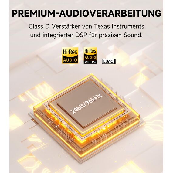 Edifier M60 Multimedia-Lautsprecher Bluetooth 5.3, 66W RMS, Hi-Res Audio & Hi-Res Wireless Audio, LDAC, 3" Mittelbass & 1" Hochtöner, USB-C & Aux-Eingänge, Kompakter Desktop Lautsprecher - Klasse Oak