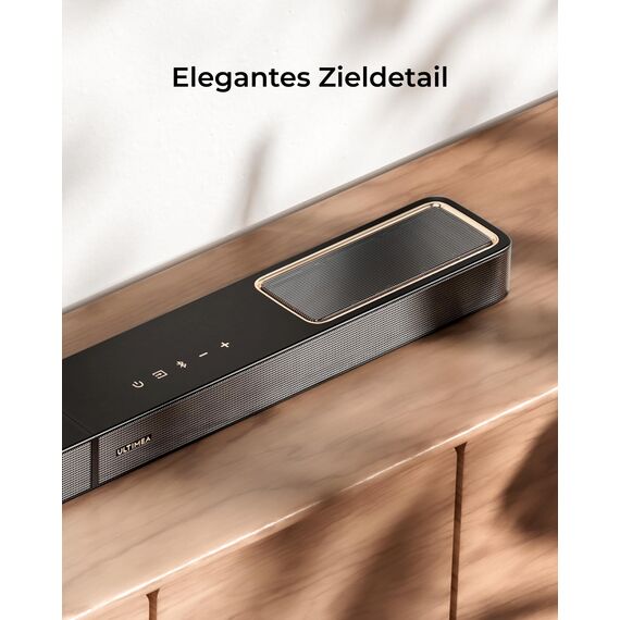 ULTIMEA Soundbar 3.1.2-Kanal-Surround-Sound-System für Fernseher mit 6,5-Zoll-Subwoofer, Soundbar für TV-Geräte mit Subwoofer für Heimkino, BT 5.4, HDMI eARC, Skywave F30 Boom