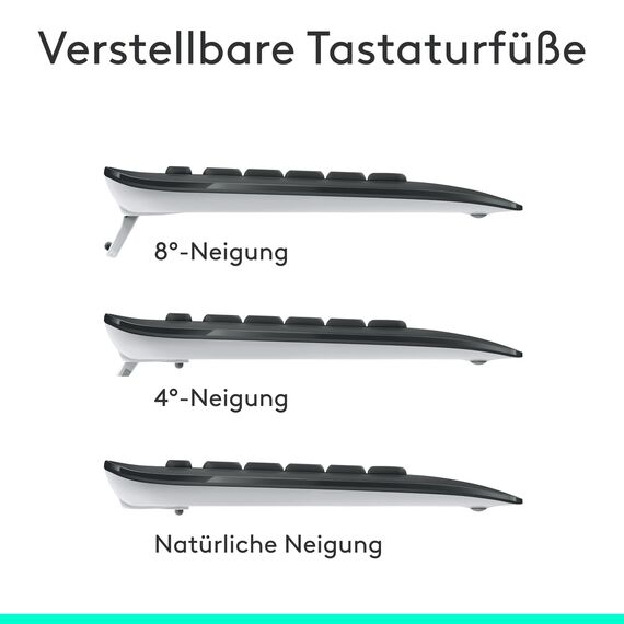 Logitech MK540 Advanced Kabellose Tastatur und Maus Combo - Schwarz + Norton 360 Deluxe 2024, Antivirensoftware für 3 Geräte