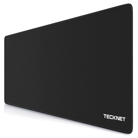 TECKNET Mauspad XXL Speed Gaming, 900x400 mm Schreibtischunterlage Schwarz, Gamer Mouse Pad, Wasserdicht mousepad, Spezielle Oberfläche Verbessert Präzision und Geschwindigkeit, rutschfeste Gummibasis