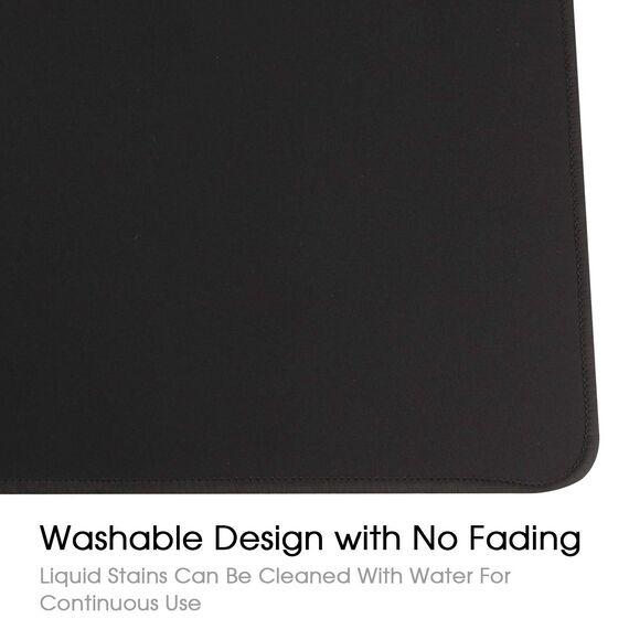HIHUHEN mauspad/Gaming Mauspad 600 x 300 x 3mm/ XL Mousepad/Tischunterlage Large Size/Verbessert Präzision und Geschwindigkeit(60x30 Black001)