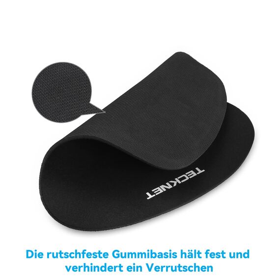 TECKNET Mauspad mit Gelkissen, Memory Foam Mousepad Ergonomisches Wasserdicht Komfort Mausmatte mit Handgelenkpolster Handauflage, für Büro/Home Alle Maus Offfice Heim Computer Laptop